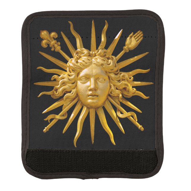 Symbol of Louis XIV the Sun King Luggage Handle Wrap (Front)