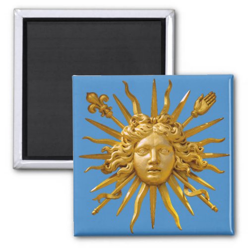 Symbol of Louis XIV the Sun King Magnet