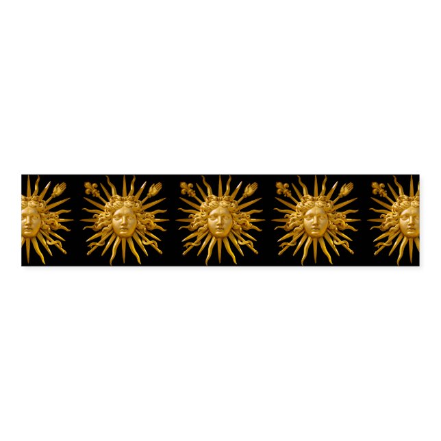 Symbol of Louis XIV the Sun King Napkin Bands (Unfolded)