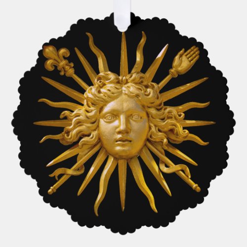 Symbol of Louis XIV the Sun King Ornament Card