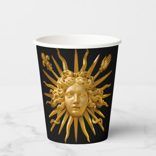 Symbol of Louis XIV the Sun King Paper Cups
