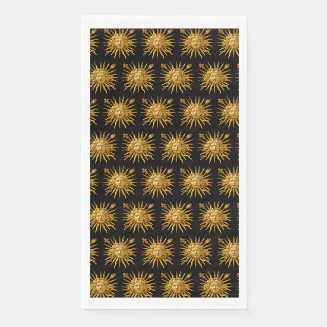 Symbol of Louis XIV the Sun King Paper Guest Towels (Front)
