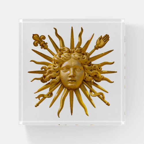 Symbol of Louis XIV the Sun King Paperweight