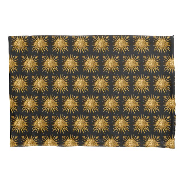 Symbol of Louis XIV the Sun King Pillow Case (Front)