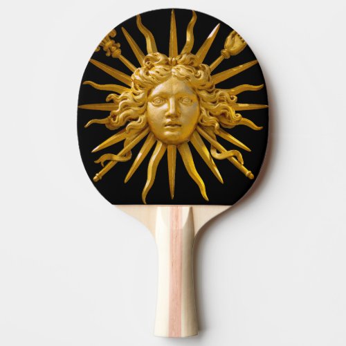 Symbol of Louis XIV the Sun King Ping Pong Paddle