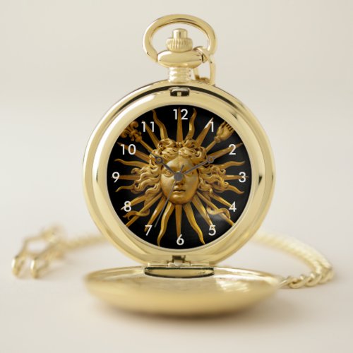 Symbol of Louis XIV the Sun King Pocket Watch