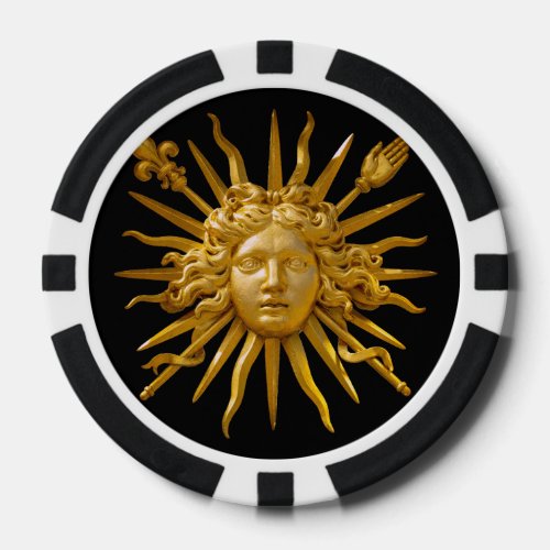 Symbol of Louis XIV the Sun King Poker Chips