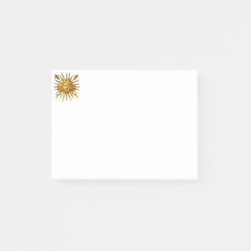 Symbol of Louis XIV the Sun King Post_it Notes