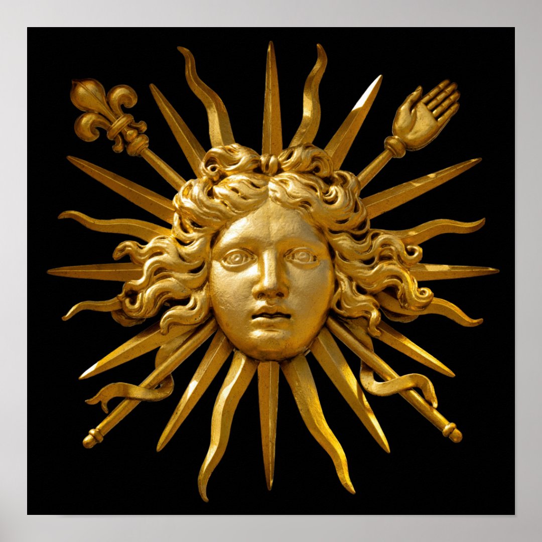 symbol-of-louis-xiv-the-sun-king-poster-zazzle