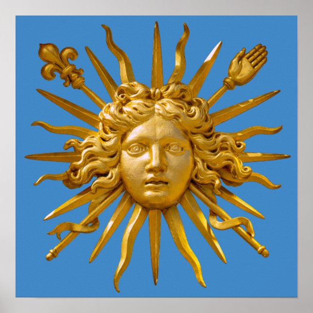 Symbol of Louis XIV the Sun King Poster (Front)