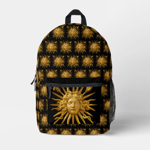 Symbol of Louis XIV the Sun King Printed Backpack