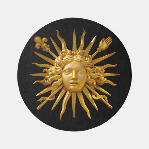 Symbol of Louis XIV the Sun King Rug