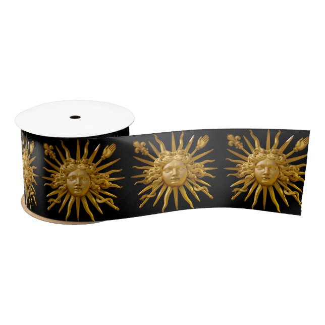Symbol of Louis XIV the Sun King Satin Ribbon (Spool)
