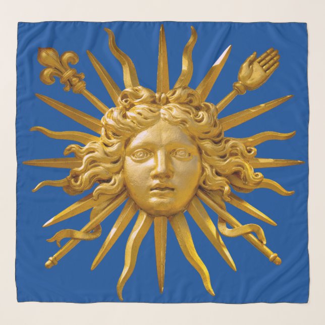 Symbol of Louis XIV the Sun King Scarf (Front)