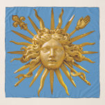 Symbol of Louis XIV the Sun King Scarf<br><div class="desc">Symbol of Louis XIV the Sun King (Roi Soleil) on the golden gate of Chateau de Versailles with blue sky background</div>