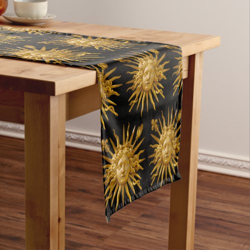 Symbol of Louis XIV the Sun King Short Table Runner