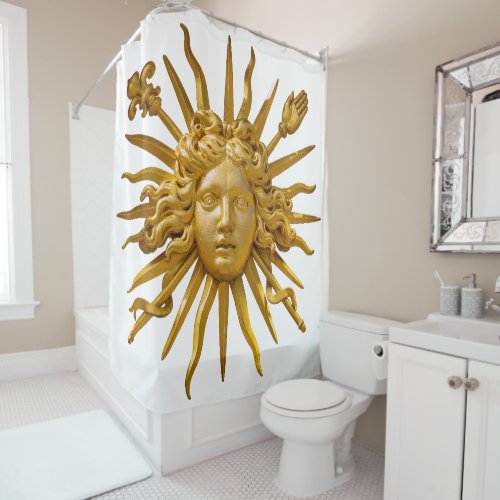 Symbol of Louis XIV the Sun King Shower Curtain
