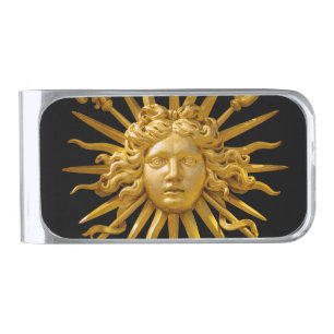 Symbol of Louis XIV the Sun King Silver Finish Money Clip