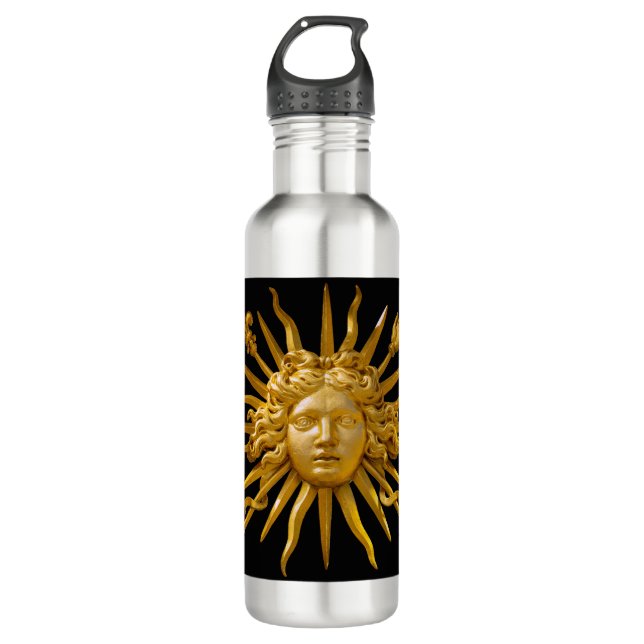 Symbol of Louis XIV the Sun King Stainless Steel Water Bottle (Front)