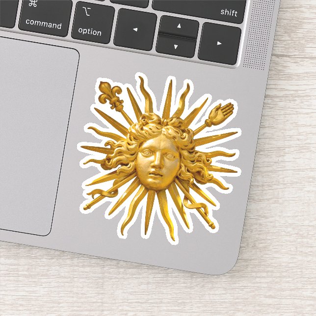 Symbol of Louis XIV the Sun King Sticker (Detail)