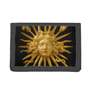 Symbol of Louis XIV the Sun King Trifold Wallet