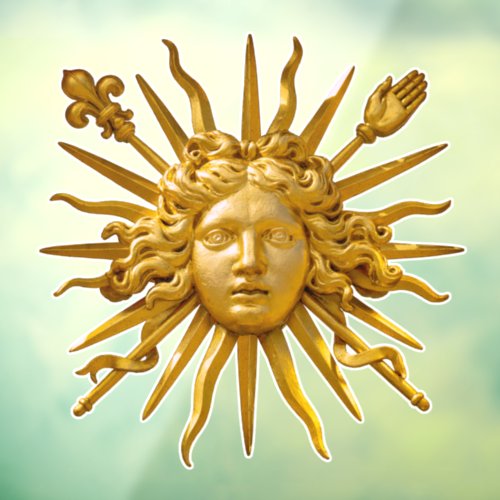 Symbol of Louis XIV the Sun King Window Cling