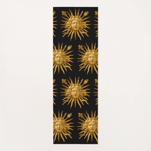 Symbol of Louis XIV the Sun King Yoga Mat (Front)