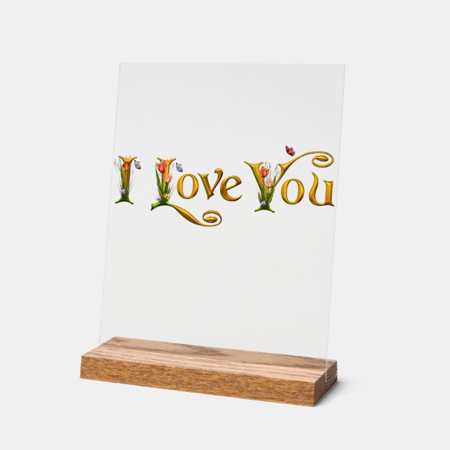 Symbol of Love_Custom Beautiful Acrylic Signs (Angle)