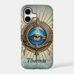 Symbol of the Egyptian allseeing eye, iPhone 17 Case