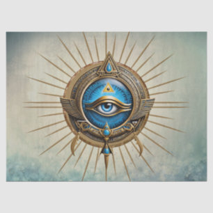 Symbol of the Egyptian allseeing eye, Tissue Paper