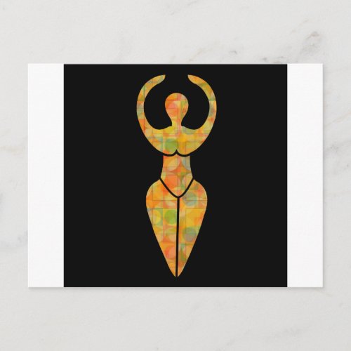 Symbol of the Wiccan goddess Postcard