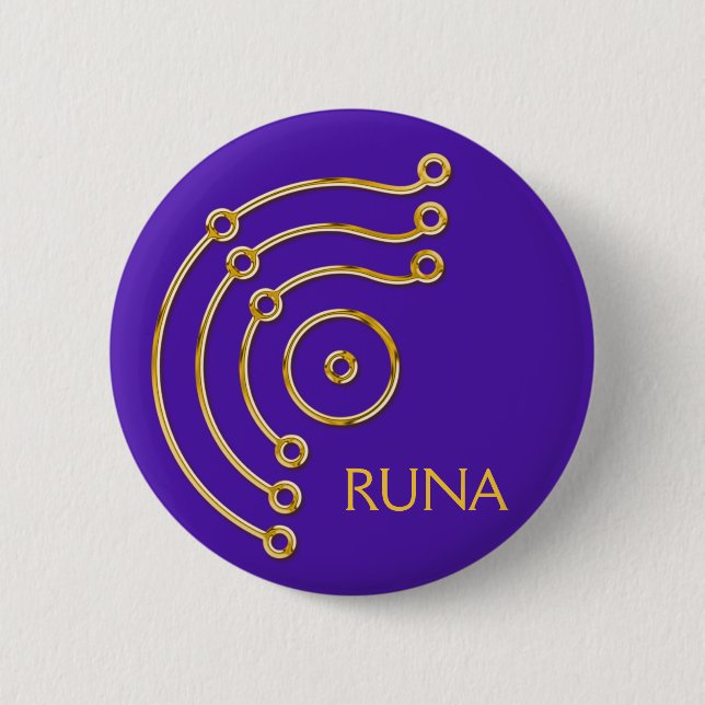 Symbol RUNA / GOLD, RUNA violet Button (Front)