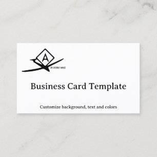 Symbol Sectional Chart Aerobatic Practice Area Business Card