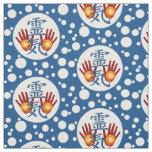 Symbol / Sign REIKI &amp; Hands + your backgr. &amp; ideas Fabric