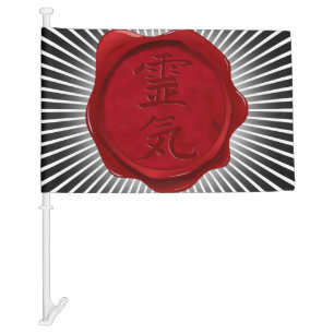 Symbol / Sign REIKI wax seal + your ideas Car Flag