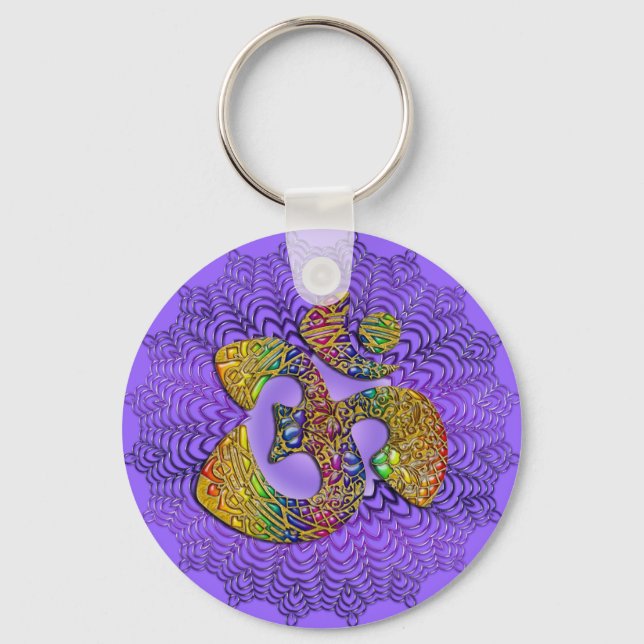Symbol Universal OM / AUM - Ornament Keychain (Front)