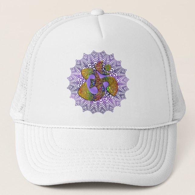 Symbol Universal OM / AUM - Ornament Trucker Hat (Front)