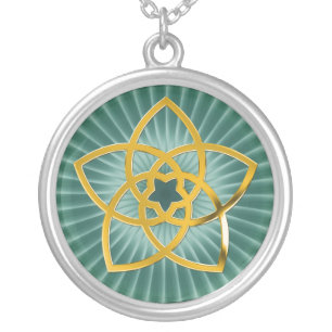 Symbol Venus Flower / GOLD Silver Plated Necklace