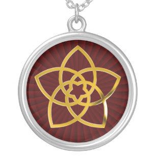 Symbol Venus Flower / GOLD Silver Plated Necklace