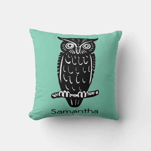 Symbol: Wisdom Throw Pillow (Front)