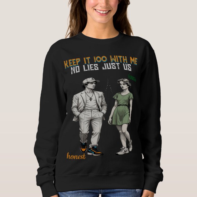    Symbolic Angel Couple NO FAKE LOVE T-Shirt Sweatshirt (Front)
