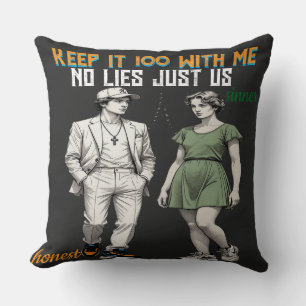 Symbolic Angel Couple Throw Pillow