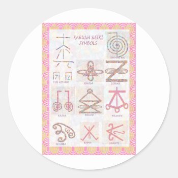 Symbolic Art : Reiki Masters Practice Tools Classic Round Sticker by KOOLSHADES at Zazzle
