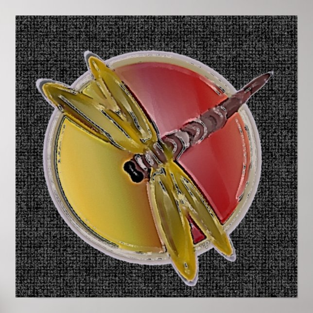 Symbolic Dragonfly Poster (Front)