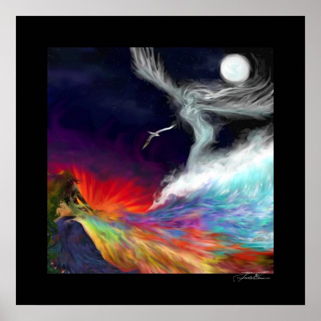 Symbolic Flows - Colours of the Imagination: Large Poster (Front)