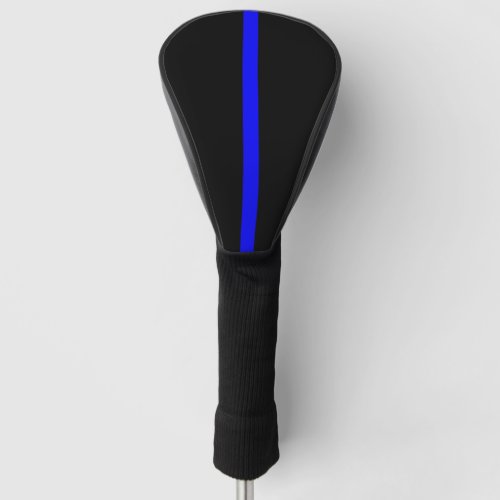 Symbolic Thin Blue Line graphic design on Golf Head Cover