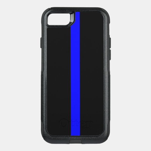 Symbolic Thin Blue Line on Otterbox iPhone Case (Back)