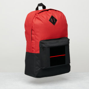 Symbolic Thin Red Line American Flag graphic on a Port Authority® Backpack