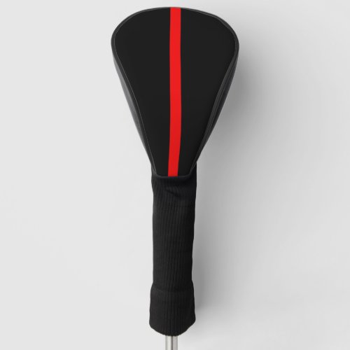 Symbolic Thin Red Line graphic design on Golf Head Cover