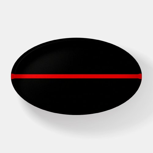 Symbolic Thin Red Line  graphic design on Paperweight
